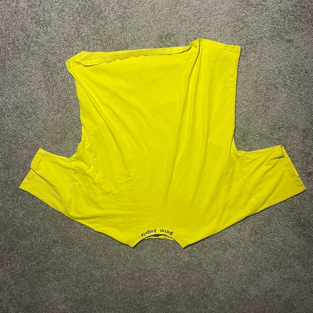 Palm Angels Yellow Short Sleeve Tee